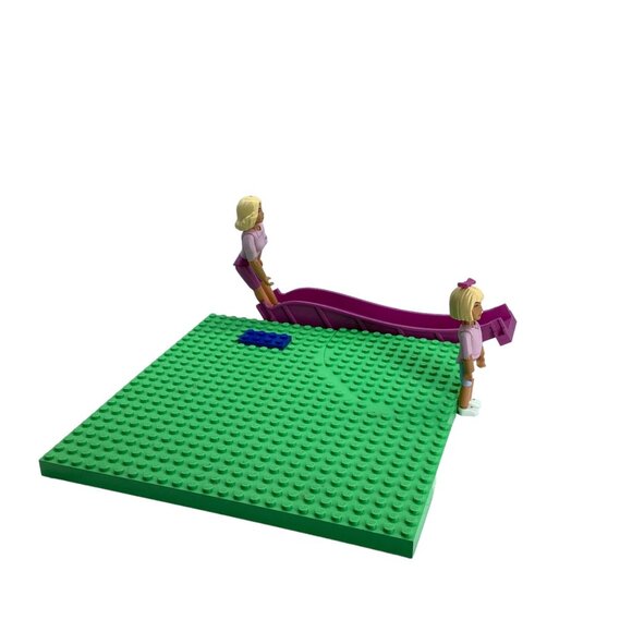 Vtg LEGO BELVILLE Duplo Playground Set Slide 2 Girl Doll Figures INCOMPLETE - Picture 3 of 9